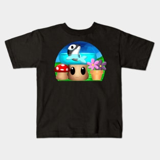 Fish Bowl Mushroom Kids T-Shirt